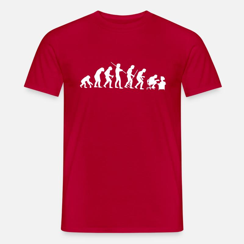 evoluzione - Mænd T-shirt - rød