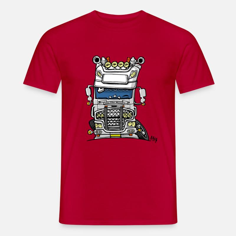 0613 daf fx auf der Straße weiß - Männer T-Shirt - Rot