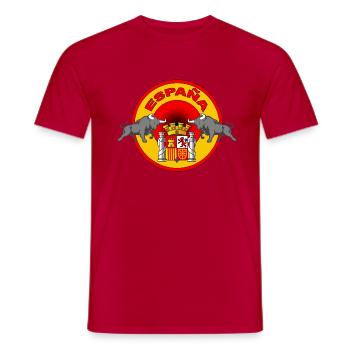 spanien spain - Männer T-Shirt - Rot - Vorne - AI Model Male 178 dark (178cm)