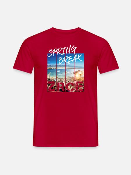 Zrce Spring Break - Men's T-Shirt - red