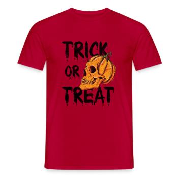 Pumpkin - Trick or Treat Grudge - Männer T-Shirt - Rot - Vorne - AI Model Male 178 dark (178cm)