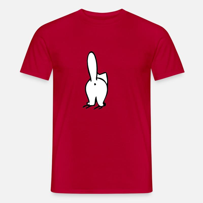 Simons Cat Hintern Zeichnung Comic - Männer T-Shirt - Rot