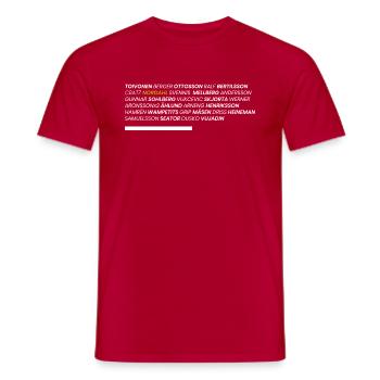 Legends - Men's T-Shirt - red - Front - AI Model Male 178 dark (178cm)
