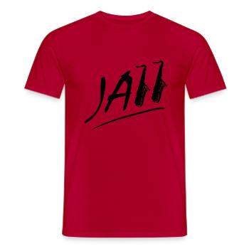 Jazz - Männer T-Shirt - Rot - Vorne - AI Model Male 178 dark (178cm)