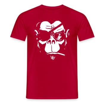 Monkey Mafia - Männer T-Shirt - Rot - Vorne - AI Model Male 178 dark (178cm)