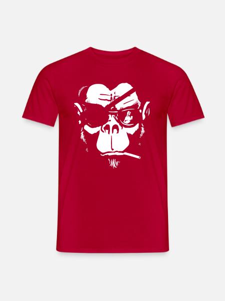 Monkey Mafia - Männer T-Shirt - Rot