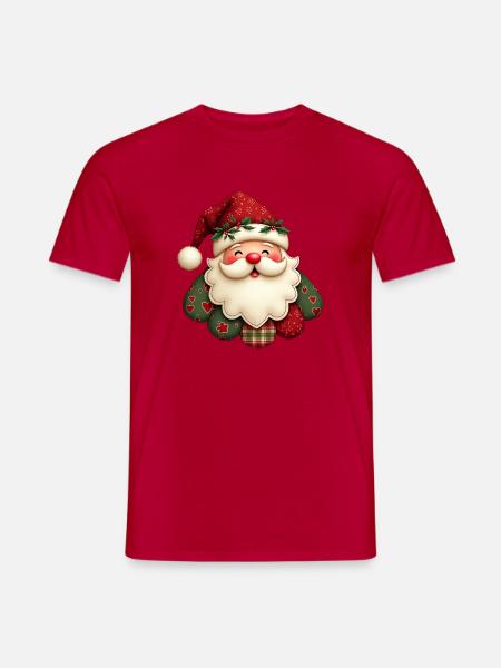 Cuddly Santa Claus - Men's T-Shirt - red
