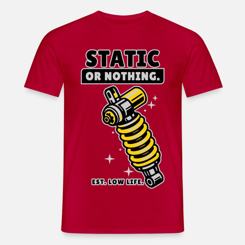 Conception de réglage statique ou rien : faible durée de vie - T-shirt homme - rouge