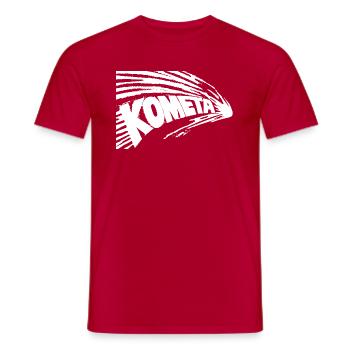 Комета (Comet) - Men's T-Shirt - red - Front - AI Model Male 178 dark (178cm)