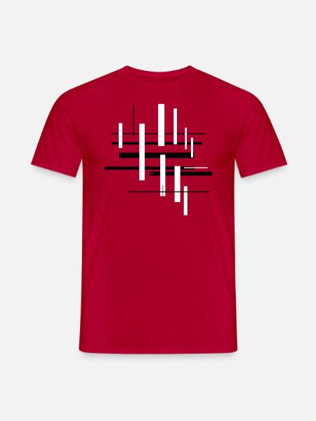Architecture Pattern Abstract - Men's T-Shirt - red