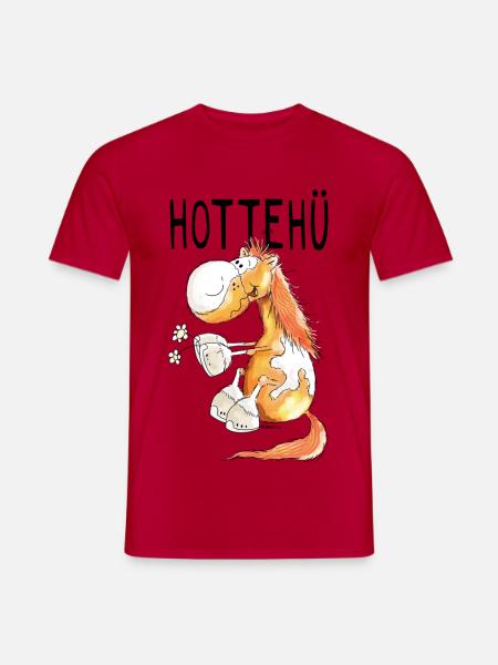 Hottehü Pferd - Pferde - Pony - Pferdchen - Comic - Männer T-Shirt - Rot