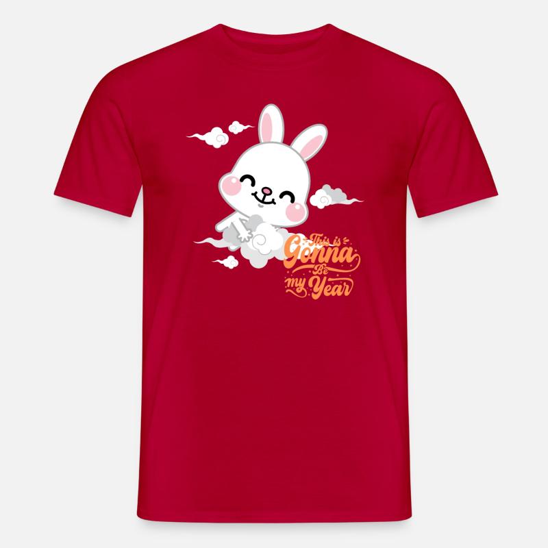 DAS WIRD MEIN JAHR SEIN - Männer T-Shirt - Rot