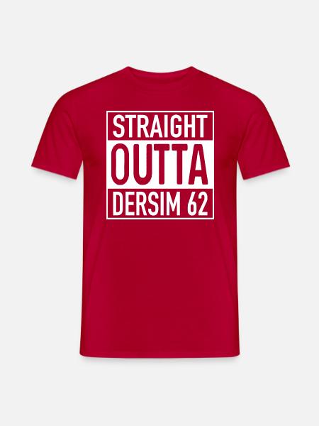 Straight OUTTA Dersim 62 - Männer T-Shirt - Rot
