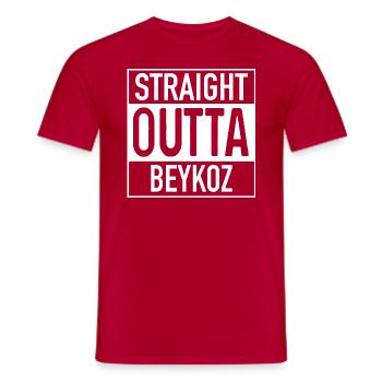 Tout droit OUTTA Beykoz - T-shirt homme - rouge - Devant - AI Model Male 178 dark (178cm)