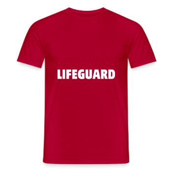 Lifeguard - Männer T-Shirt - Rot - Vorne - AI Model Male 178 dark (178cm)