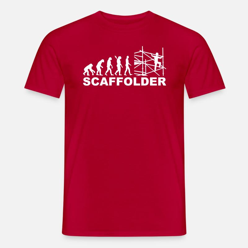 Gerüstbauer - Männer T-Shirt - Rot
