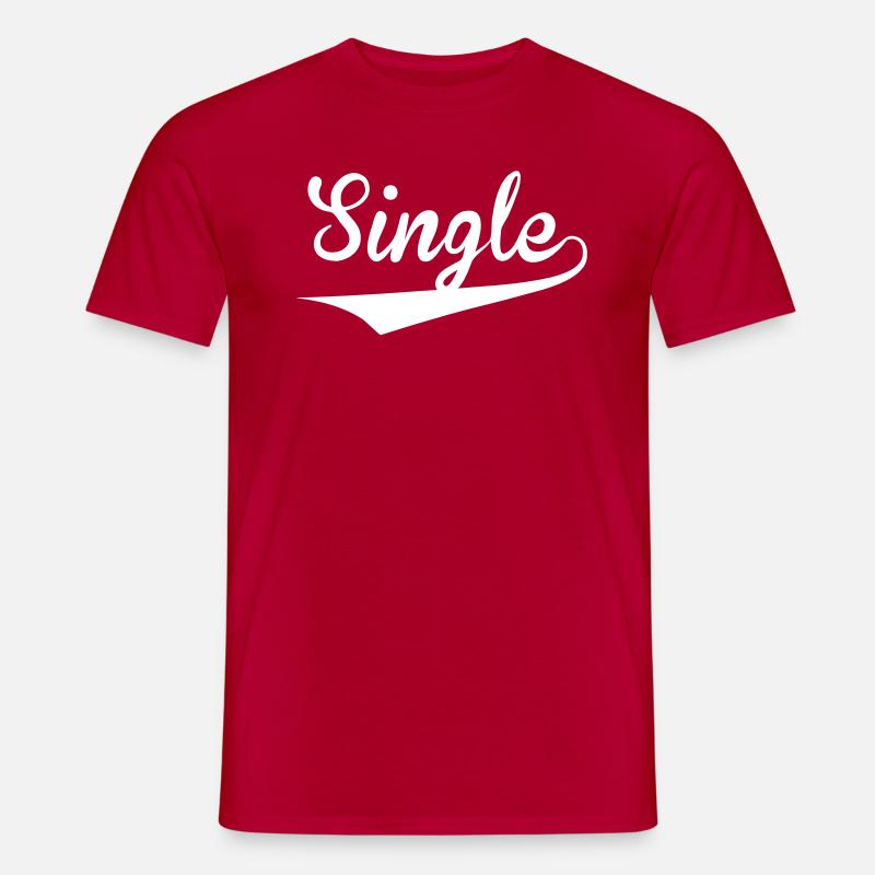 single - Männer T-Shirt - Rot