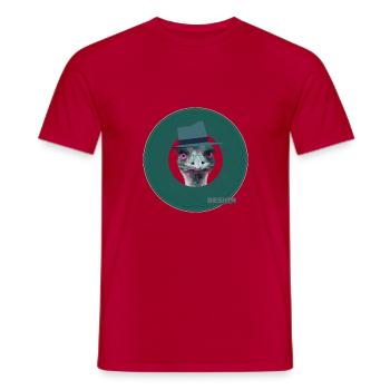 FunBird by Acryl Galerie & Design - Männer T-Shirt - Rot - Vorne - AI Model Male 178 dark (178cm)