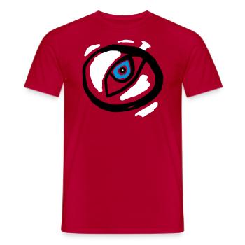 Oeil - Symbolisme - T-shirt homme - rouge - Devant - AI Model Male 178 dark (178cm)