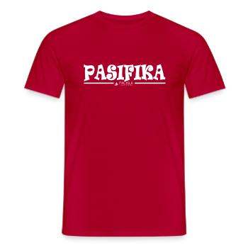 Pasifika - T-shirt homme - rouge - Devant - AI Model Male 178 dark (178cm)