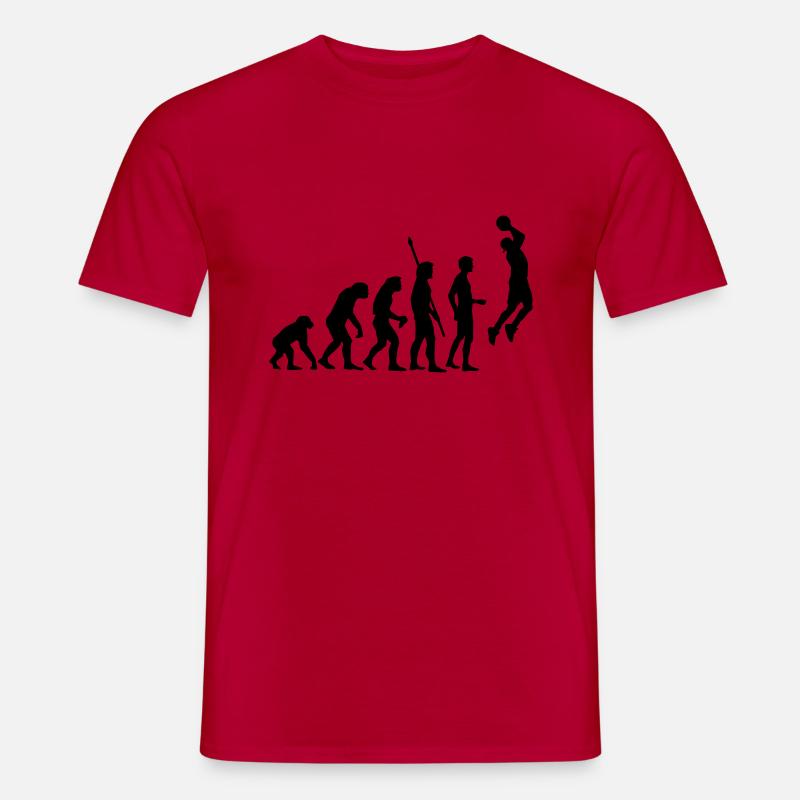 evolution_basketball_b_1c - Männer T-Shirt - Rot