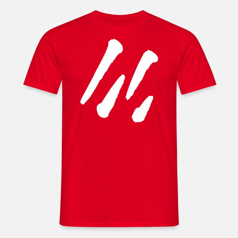 Minimal Stripe Pattern - Design - Men's T-Shirt - red