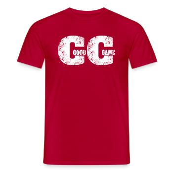 Good Game Gaming Zocker Zocken Gamer Gamepad - Men's T-Shirt - red - Front - AI Model Male 178 dark (178cm)