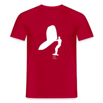 Feuille d'aile - T-shirt homme - rouge - Devant - AI Model Male 178 dark (178cm)