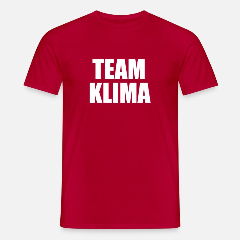 Team Klima - Männer T-Shirt - Rot