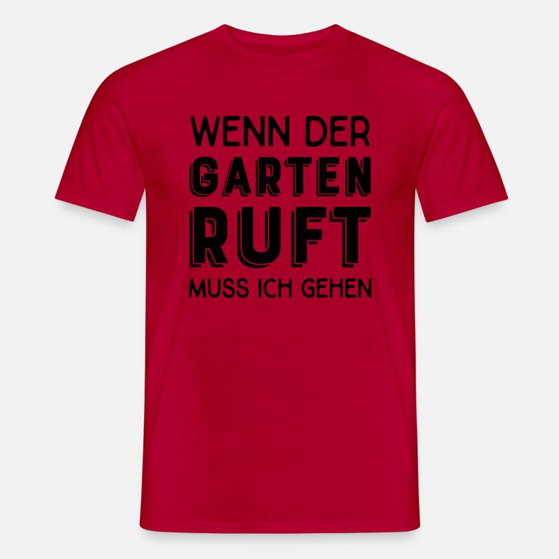 Hobbygärtner - Männer T-Shirt - Rot