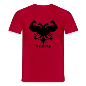 shqiptar - Männer T-Shirt - Rot - Vorne - AI Model Male 178 dark (178cm)