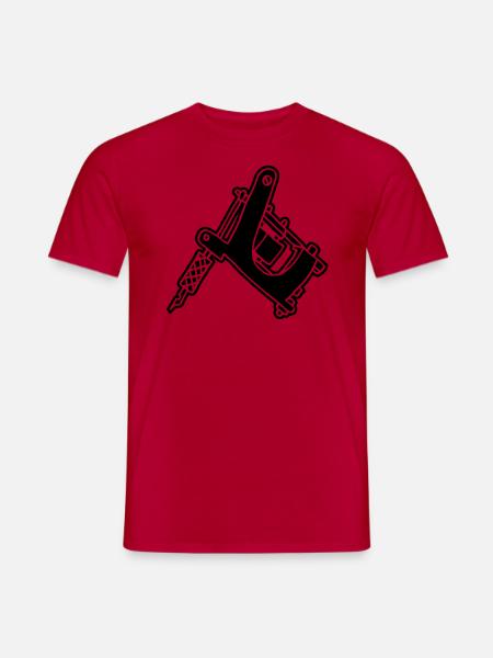 Tattoomaschine Tattoomachine tattoo machine Ink - Männer T-Shirt - Rot