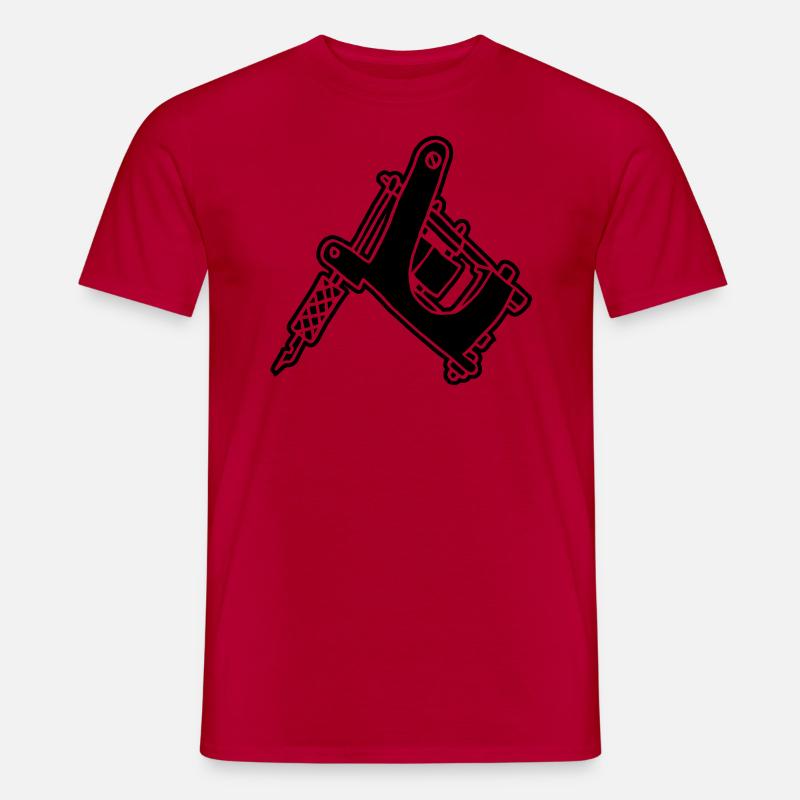 Tattoomaschine Tattoomachine tattoo machine Ink - Männer T-Shirt - Rot
