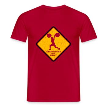 Le design parfait pour les haltérophiles - T-shirt homme - rouge - Devant - AI Model Male 178 dark (178cm)