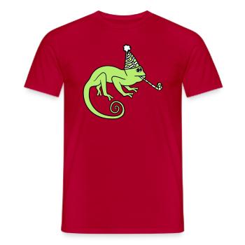 triste anniversaire seul fête des cadeaux - T-shirt homme - rouge - Devant - AI Model Male 178 dark (178cm)