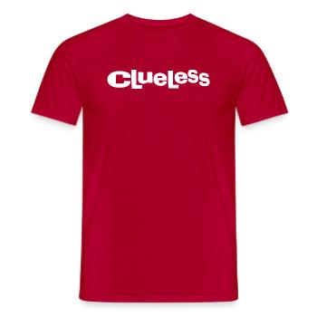 Clueless Logo Classique - Men's T-Shirt - red - Front - AI Model Male 178 dark (178cm)