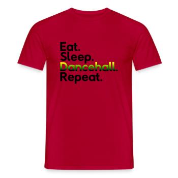 Mangez Sommeil Dancehall Repeat - T-shirt homme - rouge - Devant - AI Model Male 178 dark (178cm)