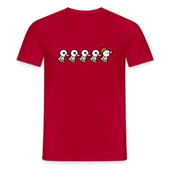 anfuehrer koenig krone koenigin prinzessin prinz a - Männer T-Shirt - Rot - Vorne - AI Model Male 178 dark (178cm)