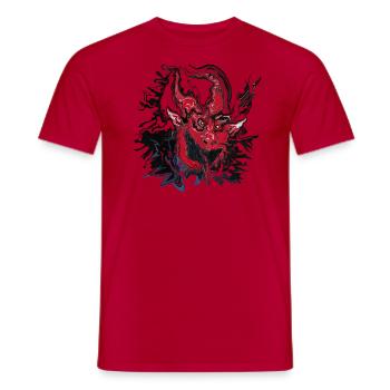 devil - T-shirt homme - rouge - Devant - AI Model Male 178 dark (178cm)
