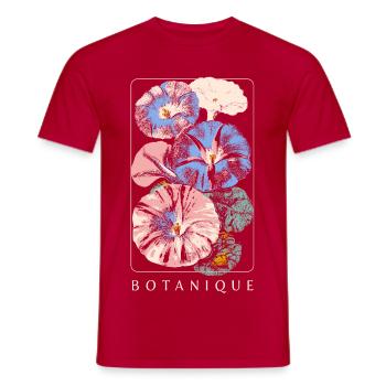 Botanique Floral Study Pastel - Men's T-Shirt - red - Front - AI Model Male 178 dark (178cm)