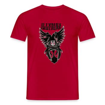 Illyrian - Albanian - Männer T-Shirt - Rot - Vorne - AI Model Male 178 dark (178cm)
