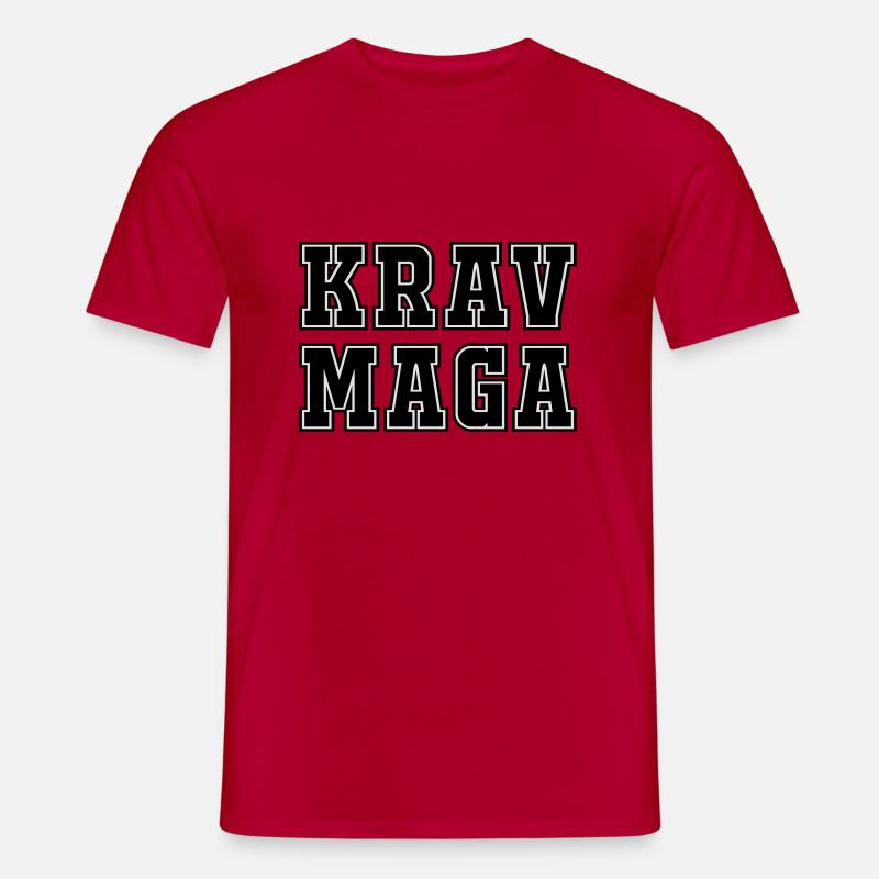 Krav Maga - Männer T-Shirt - Rot