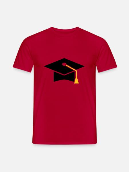 Doktorhut - Männer T-Shirt - Rot