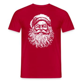 Santa - Männer T-Shirt - Rot - Vorne - AI Model Male 178 dark (178cm)