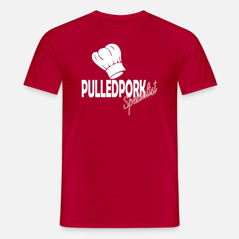 Pulled Pork - Men’s T-shirt - red