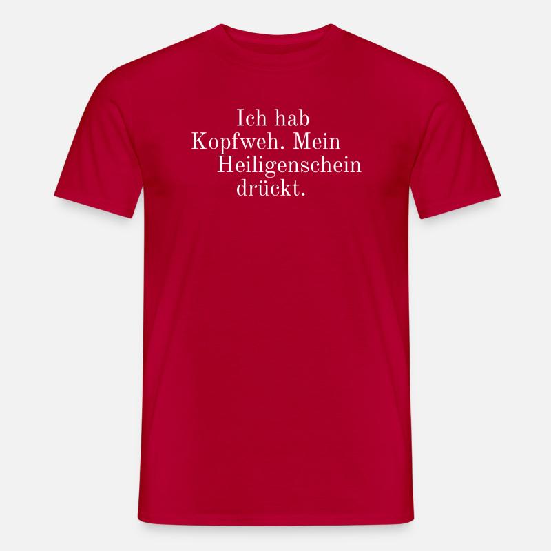 Heiligenschein - Männer T-Shirt - Rot