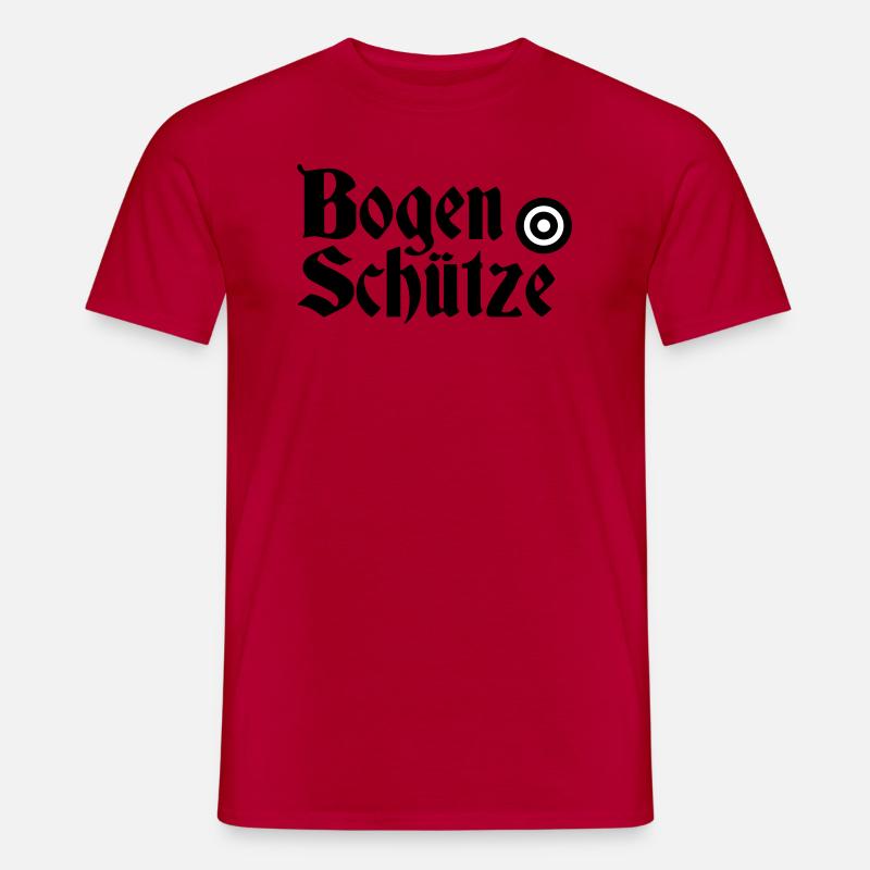 Bogen Schütze Old School - Männer T-Shirt - Rot