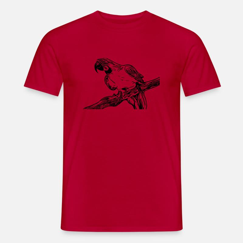 Papagei - Männer T-Shirt - Rot