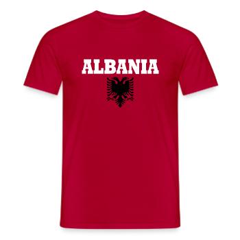 Albanien - Männer T-Shirt - Rot - Vorne - AI Model Male 178 dark (178cm)