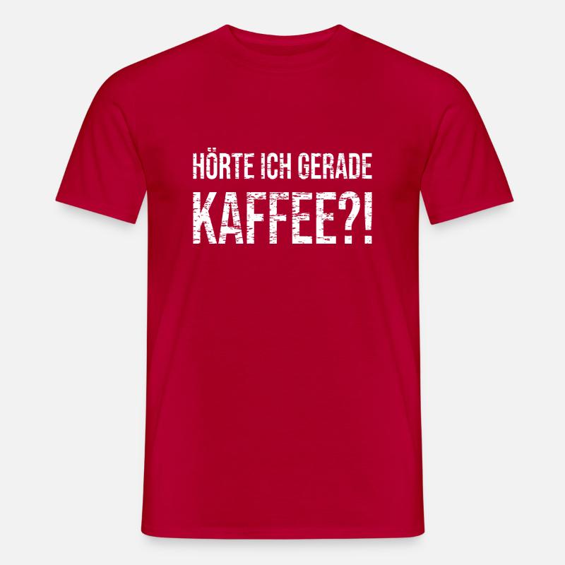 Kaffee - Männer T-Shirt - Rot